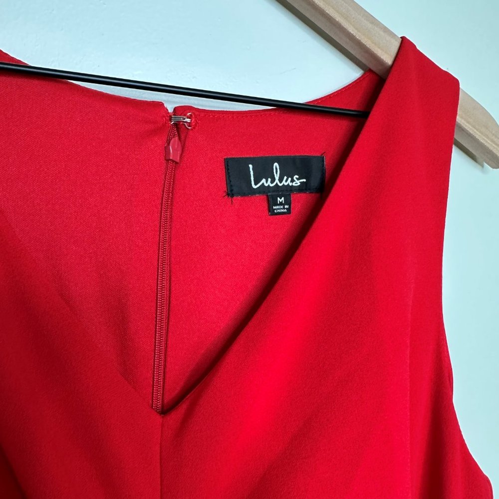 Lulu's Red Maxi Dress - Picture 6 of 8